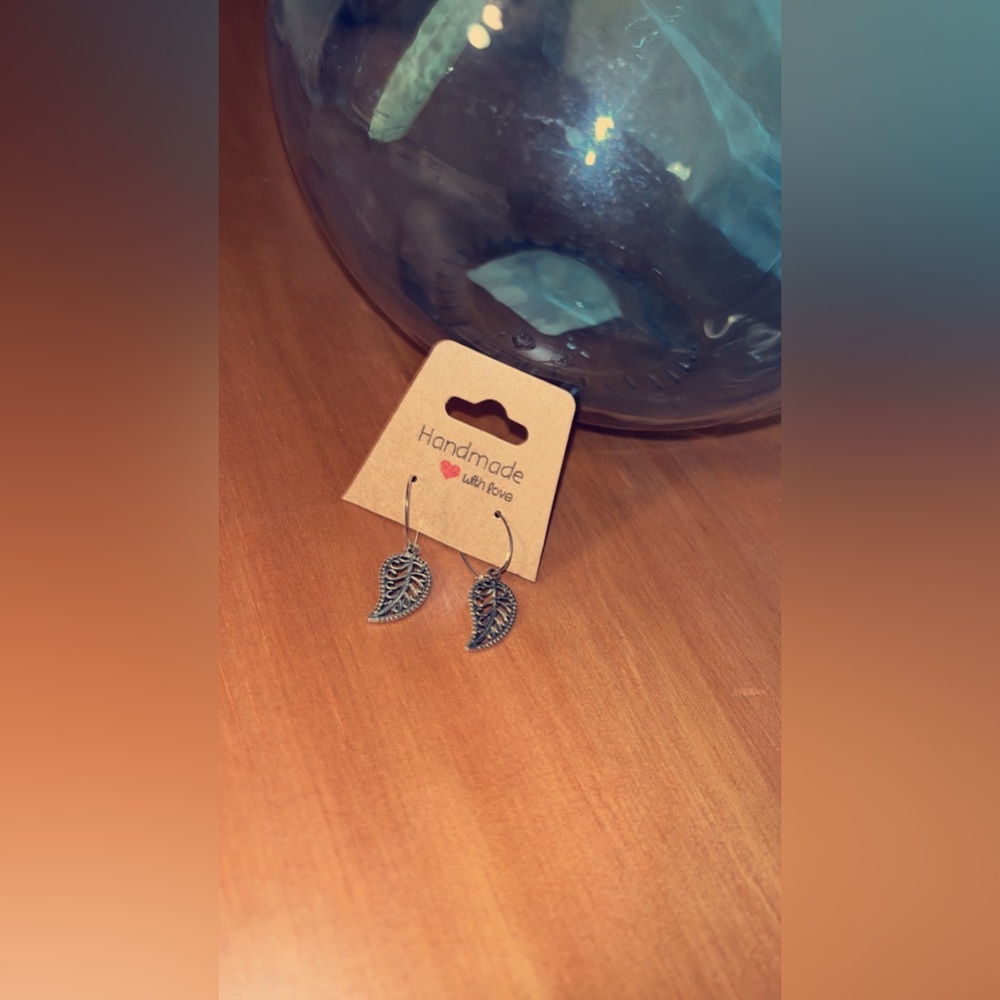 Silver Leaf Earrings